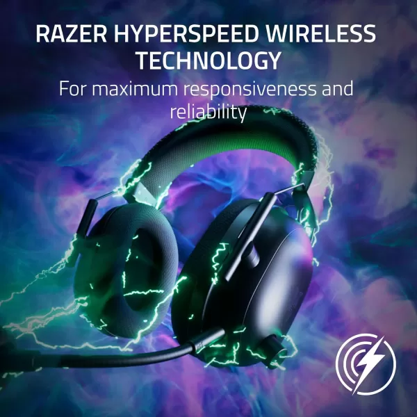 Razer BlackShark V2 Pro Wireless Gaming Headset Super Wideband Mic  Pro Tuned FPS Profiles  50mm Drivers  Plush Noise Isolating Earcups  70 Hr Battery  Bluetooth  for PC PS5 Switch  BlackBlack