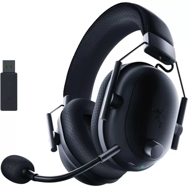 Razer BlackShark V2 Pro Wireless Gaming Headset Super Wideband Mic  Pro Tuned FPS Profiles  50mm Drivers  Plush Noise Isolating Earcups  70 Hr Battery  Bluetooth  for PC PS5 Switch  BlackBlack