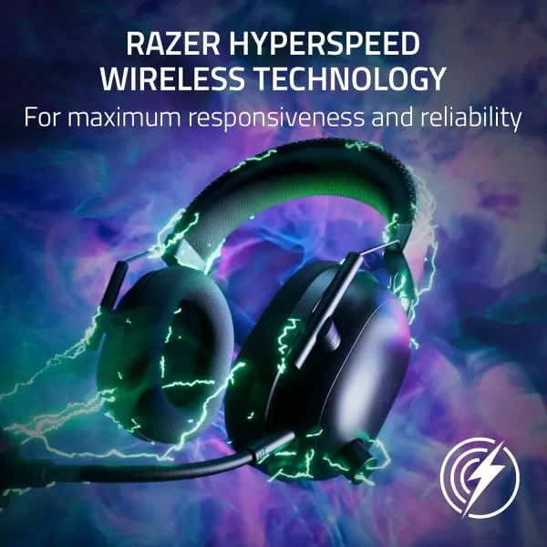 Razer BlackShark V2 Pro Wireless Gaming Headset Super Wideband Mic  Pro Tuned FPS Profiles  50mm Drivers  Plush Noise Isolating Earcups  70 Hr Battery  Bluetooth  for PC PS5 Switch  BlackWhite