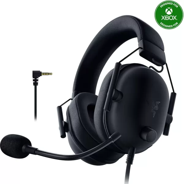 Razer BlackShark V2 X Wired Gaming Headset with 71 Surround Sound 50mm Drivers Noise Cancelling MicClassic Black