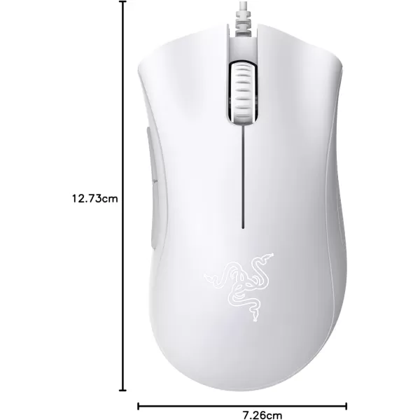 Razer DeathAdder Essential Gaming Mouse 6400 DPI Optical Sensor  5 Programmable Buttons  Mechanical Switches  Rubber Side Grips  Classic BlackMercury White