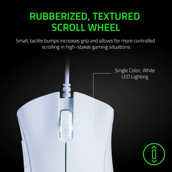 Razer DeathAdder Essential Gaming Mouse 6400 DPI Optical Sensor  5 Programmable Buttons  Mechanical Switches  Rubber Side Grips  Classic BlackMercury White