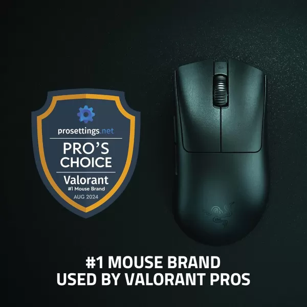 Razer DeathAdder V3 Pro Wireless Gaming Mouse  Hyperpolling Wireless Dongle 63g Ultra Lightweight  Focus Pro 30K Optical Sensor  Optical Switches Gen35 Programmable Buttons  BlackBlack