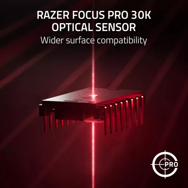 Razer DeathAdder V3 Pro Wireless Gaming Mouse  Hyperpolling Wireless Dongle 63g Ultra Lightweight  Focus Pro 30K Optical Sensor  Optical Switches Gen35 Programmable Buttons  BlackFaker Edition
