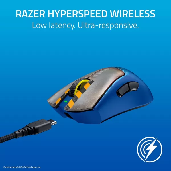Razer DeathAdder V3 Pro Wireless Gaming Mouse  Hyperpolling Wireless Dongle 63g Ultra Lightweight  Focus Pro 30K Optical Sensor  Optical Switches Gen35 Programmable Buttons  BlackFortnite Edition