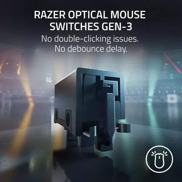 Razer DeathAdder V3 Pro Wireless Gaming Mouse  Hyperpolling Wireless Dongle 63g Ultra Lightweight  Focus Pro 30K Optical Sensor  Optical Switches Gen35 Programmable Buttons  BlackFortnite Edition
