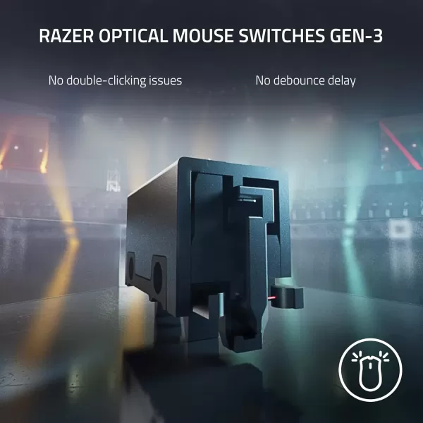 Razer DeathAdder V3 Pro Wireless Gaming Mouse  Hyperpolling Wireless Dongle 63g Ultra Lightweight  Focus Pro 30K Optical Sensor  Optical Switches Gen35 Programmable Buttons  BlackBlack