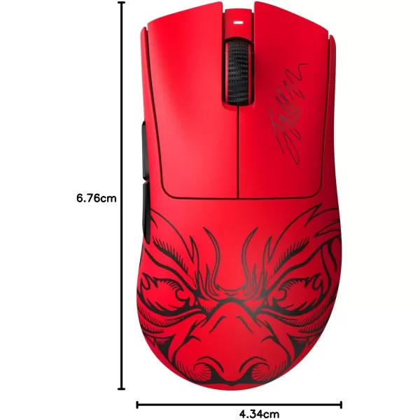 Razer DeathAdder V3 Pro Wireless Gaming Mouse  Hyperpolling Wireless Dongle 63g Ultra Lightweight  Focus Pro 30K Optical Sensor  Optical Switches Gen35 Programmable Buttons  BlackFaker Edition