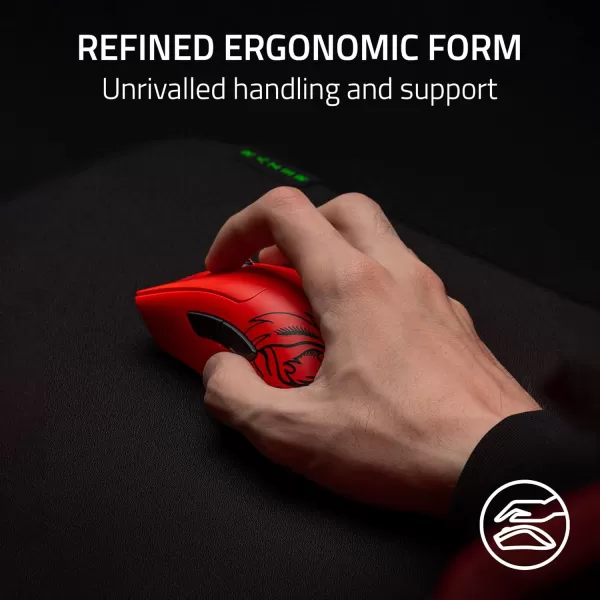 Razer DeathAdder V3 Pro Wireless Gaming Mouse  Hyperpolling Wireless Dongle 63g Ultra Lightweight  Focus Pro 30K Optical Sensor  Optical Switches Gen35 Programmable Buttons  BlackFaker Edition