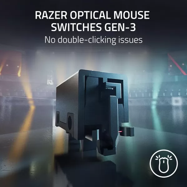 Razer DeathAdder V3 Pro Wireless Gaming Mouse  Hyperpolling Wireless Dongle 63g Ultra Lightweight  Focus Pro 30K Optical Sensor  Optical Switches Gen35 Programmable Buttons  BlackBlack