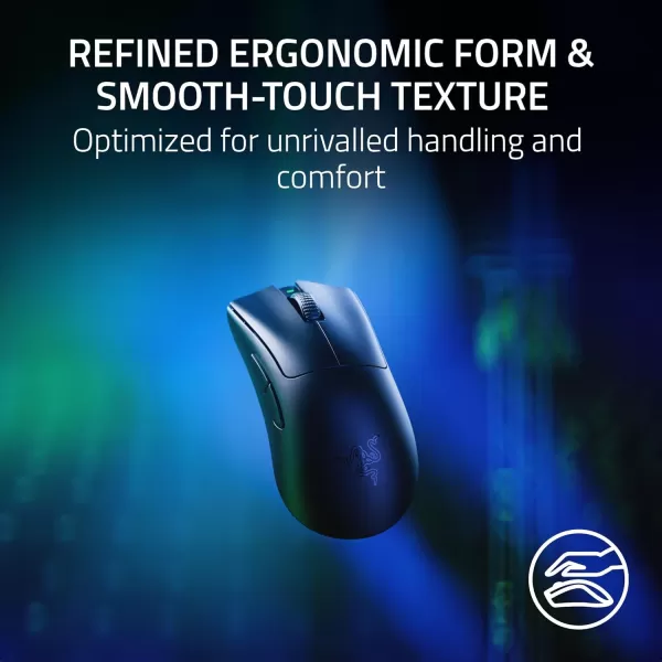 Razer DeathAdder V3 Pro Wireless Gaming Mouse  Hyperpolling Wireless Dongle 63g Ultra Lightweight  Focus Pro 30K Optical Sensor  Optical Switches Gen35 Programmable Buttons  BlackBlack