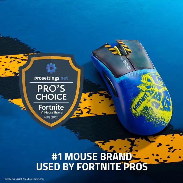 Razer DeathAdder V3 Pro Wireless Gaming Mouse  Hyperpolling Wireless Dongle 63g Ultra Lightweight  Focus Pro 30K Optical Sensor  Optical Switches Gen35 Programmable Buttons  BlackFortnite Edition