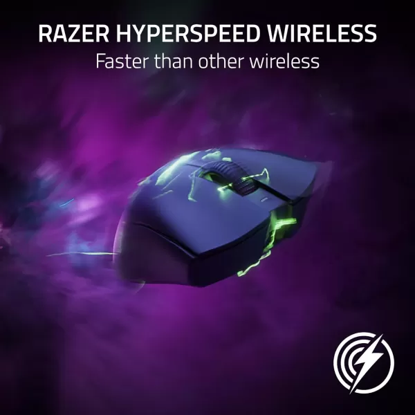 Razer DeathAdder V3 Pro Wireless Gaming Mouse  Hyperpolling Wireless Dongle 63g Ultra Lightweight  Focus Pro 30K Optical Sensor  Optical Switches Gen35 Programmable Buttons  BlackBlack