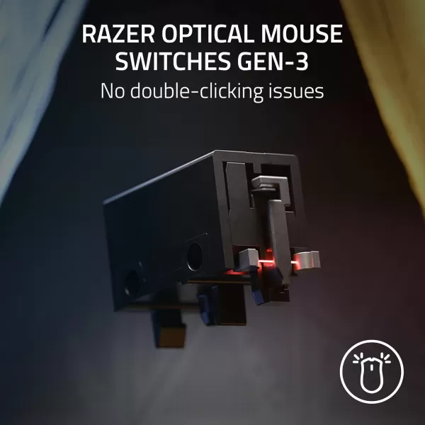 Razer DeathAdder V3 Wired Gaming Mouse 59g Ultra Lightweight  Focus Pro 30K Optical Sensor  Fast Optical Switches Gen38K Hz HyperPolling6 Programmable Buttons Ergonomic Speedflex Cable BlackBlack