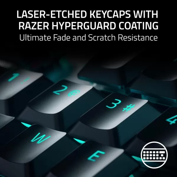 Razer DeathStalker V2 Pro Wireless Gaming Keyboard Low Profile Optical Switches Linear Red  HyperSpeed Wireless ampamp Bluetooth  Chroma RGB  Up to 200 Hr Battery  Snap TapClassic Black
