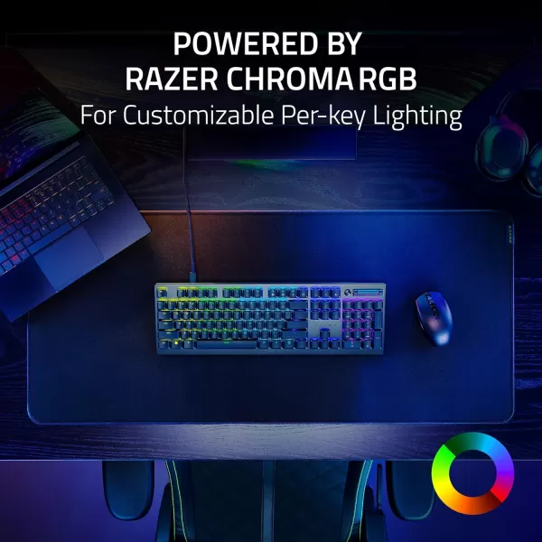 Razer DeathStalker V2 Pro Wireless Gaming Keyboard Low Profile Optical Switches Linear Red  HyperSpeed Wireless ampamp Bluetooth  Chroma RGB  Up to 200 Hr Battery  Snap TapClassic Black