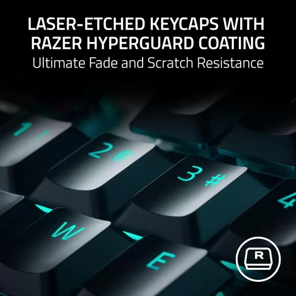 Razer DeathStalker V2 Pro Wireless Gaming Keyboard Low Profile Optical Switches Linear Red  HyperSpeed Wireless ampamp Bluetooth  Chroma RGB  Up to 200 Hr Battery  Snap TapClassic Black