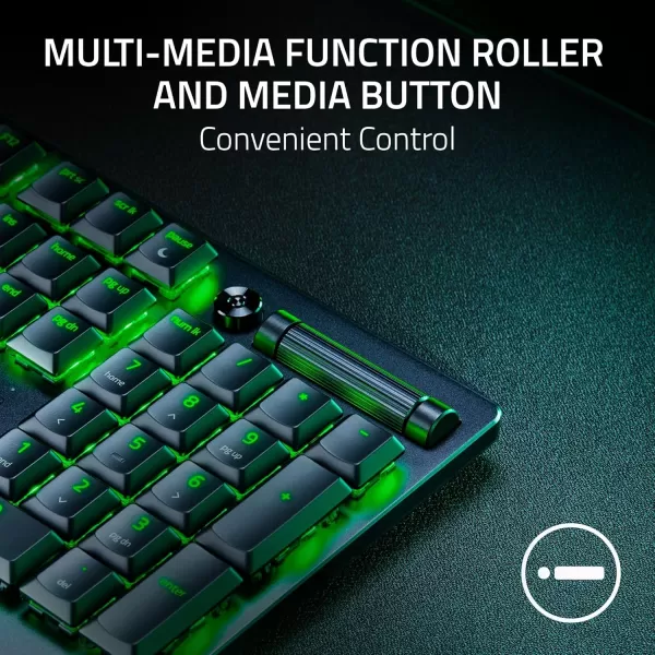 Razer DeathStalker V2 Pro Wireless Gaming Keyboard Low Profile Optical Switches Linear Red  HyperSpeed Wireless ampamp Bluetooth  Chroma RGB  Up to 200 Hr Battery  Snap TapClassic Black