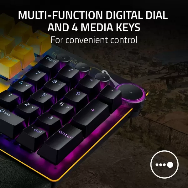 Razer Huntsman V2 TKL Tenkeyless Gaming Keyboard Fast Clicky Optical Switches wQuick Keystrokes ampamp 8000Hz Polling Rate  Detachable TypeC Cable  Doubleshot PBT Keycaps  Ergonomic Wrist RestPUBG Edition