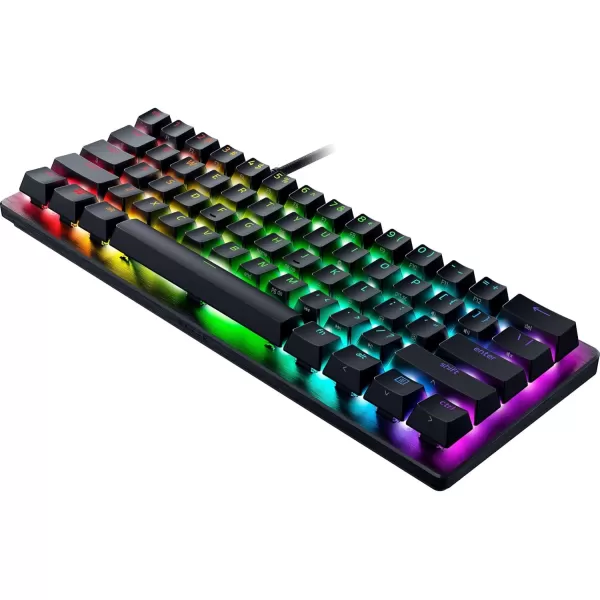 Razer Huntsman V3 Pro Esports Gaming Keyboard Analog Optical Switches  Razer Snap Tap  Rapid Trigger  Adjustable Actuation  Media Keys ampamp Dial  Doubleshot PBT Keycaps  Wrist Rest  BlackMini 60