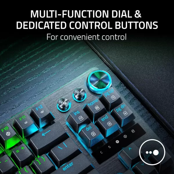 Razer Huntsman V3 Pro Esports Gaming Keyboard Analog Optical Switches  Razer Snap Tap  Rapid Trigger  Adjustable Actuation  Media Keys ampamp Dial  Doubleshot PBT Keycaps  Wrist Rest  BlackTKL