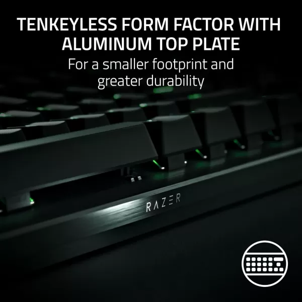 Razer Huntsman V3 Pro Esports Gaming Keyboard Analog Optical Switches  Razer Snap Tap  Rapid Trigger  Adjustable Actuation  Media Keys ampamp Dial  Doubleshot PBT Keycaps  Wrist Rest  BlackTKL