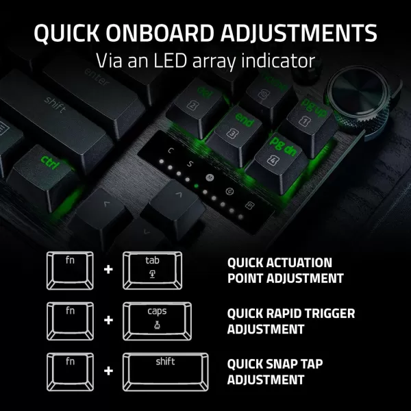 Razer Huntsman V3 Pro Esports Gaming Keyboard Analog Optical Switches  Razer Snap Tap  Rapid Trigger  Adjustable Actuation  Media Keys ampamp Dial  Doubleshot PBT Keycaps  Wrist Rest  BlackTKL