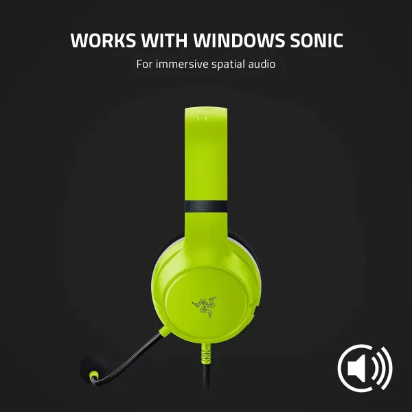 Razer Kaira X Wired Headset for Xbox Series XS Xbox One PC Mac ampamp Mobile Devices Triforce 50mm Drivers  HyperClear Cardioid Mic  Memory Foam Ear Cushions  OnHeadset Controls  Pulse RedLime