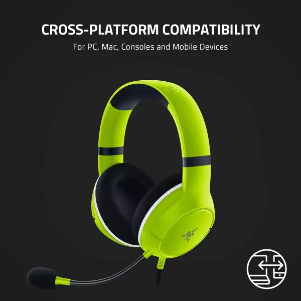 Razer Kaira X Wired Headset for Xbox Series XS Xbox One PC Mac ampamp Mobile Devices Triforce 50mm Drivers  HyperClear Cardioid Mic  Memory Foam Ear Cushions  OnHeadset Controls  Pulse RedLime