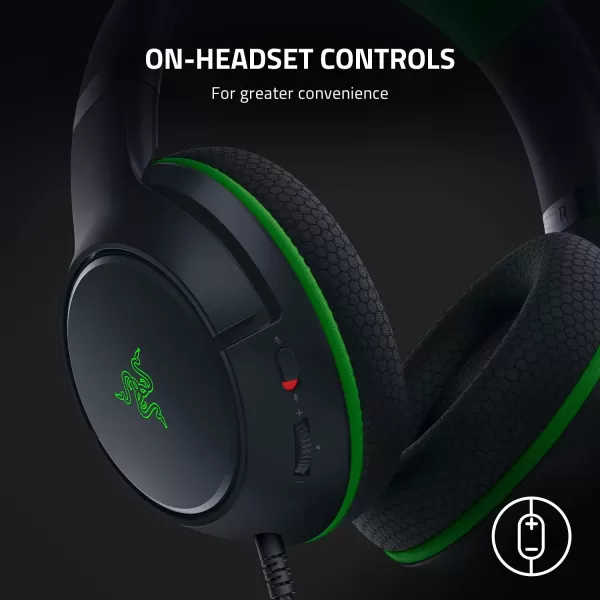 Razer Kaira X Wired Headset for Xbox Series XS Xbox One PC Mac ampamp Mobile Devices Triforce 50mm Drivers  HyperClear Cardioid Mic  Memory Foam Ear Cushions  OnHeadset Controls  Pulse RedBlack
