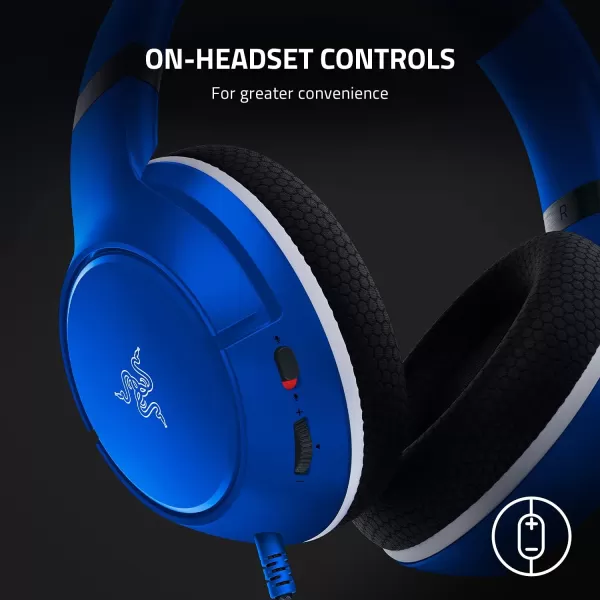 Razer Kaira X Wired Headset for Xbox Series XS Xbox One PC Mac ampamp Mobile Devices Triforce 50mm Drivers  HyperClear Cardioid Mic  Memory Foam Ear Cushions  OnHeadset Controls  Pulse RedBlue