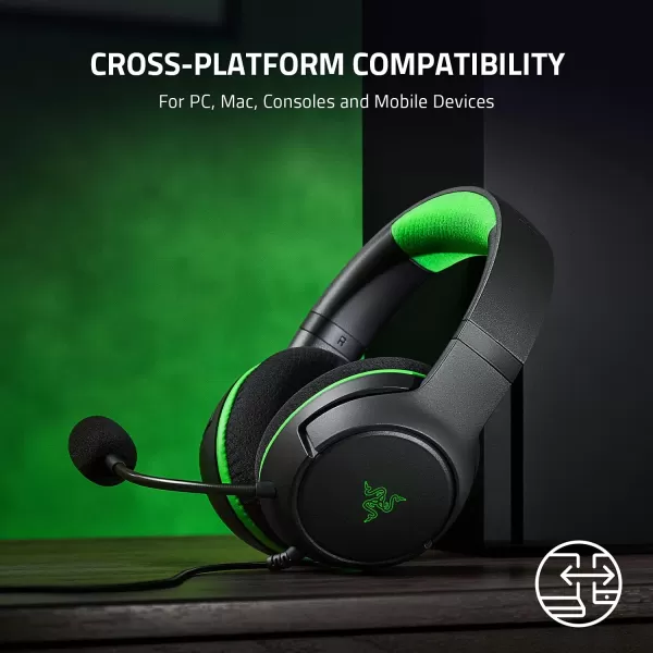 Razer Kaira X Wired Headset for Xbox Series XS Xbox One PC Mac ampamp Mobile Devices Triforce 50mm Drivers  HyperClear Cardioid Mic  Memory Foam Ear Cushions  OnHeadset Controls  Pulse RedBlack