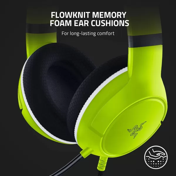 Razer Kaira X Wired Headset for Xbox Series XS Xbox One PC Mac ampamp Mobile Devices Triforce 50mm Drivers  HyperClear Cardioid Mic  Memory Foam Ear Cushions  OnHeadset Controls  Pulse RedLime