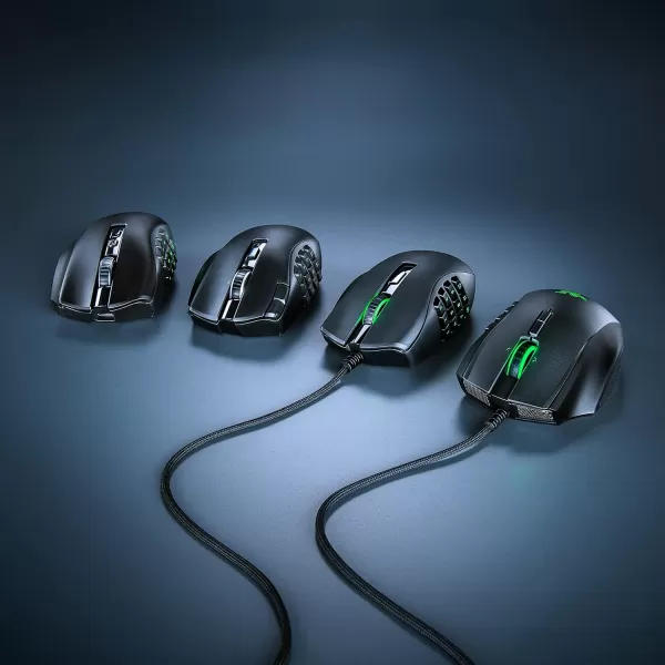 Razer Naga V2 HyperSpeed Wireless MMO Gaming Mouse 19 Programmable Buttons  HyperScroll Technology  Focus Pro 30K Optical Sensor  Mechanical Mouse Switches Gen2  Up to 400 Hr Battery LifeNaga V2 HyperSpeed