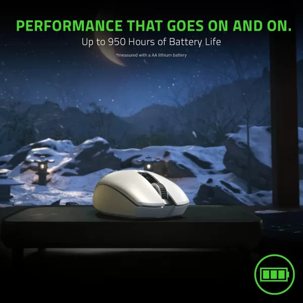 Razer Orochi V2 Mobile Wireless Gaming Mouse Ultra Lightweight  2 Wireless Modes  Up to 950hrs Battery Life  Mechanical Mouse Switches  5G Advanced 18K DPI Optical Sensor  Classic BlackWhite