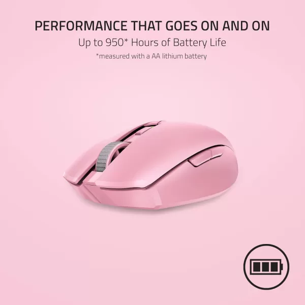 Razer Orochi V2 Mobile Wireless Gaming Mouse Ultra Lightweight  2 Wireless Modes  Up to 950hrs Battery Life  Mechanical Mouse Switches  5G Advanced 18K DPI Optical Sensor  Classic BlackQuartz Pink
