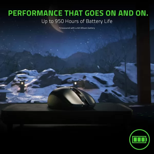 Razer Orochi V2 Mobile Wireless Gaming Mouse Ultra Lightweight  2 Wireless Modes  Up to 950hrs Battery Life  Mechanical Mouse Switches  5G Advanced 18K DPI Optical Sensor  Classic BlackClassic Black