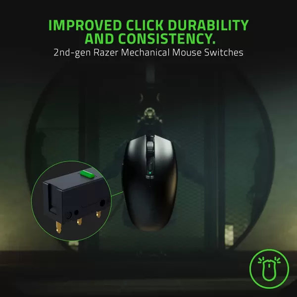 Razer Orochi V2 Mobile Wireless Gaming Mouse Ultra Lightweight  2 Wireless Modes  Up to 950hrs Battery Life  Mechanical Mouse Switches  5G Advanced 18K DPI Optical Sensor  Classic BlackClassic Black