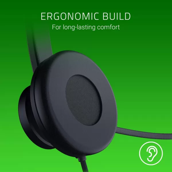 Razer Tetra Streaming Headset Lightweight Frame Bendable Cardioid Microphone for PC Xbox PS4 Nintendo Switch Reversible LeftRight Orientation