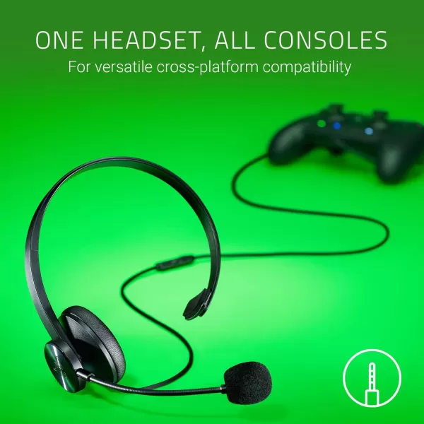 Razer Tetra Streaming Headset Lightweight Frame Bendable Cardioid Microphone for PC Xbox PS4 Nintendo Switch Reversible LeftRight Orientation