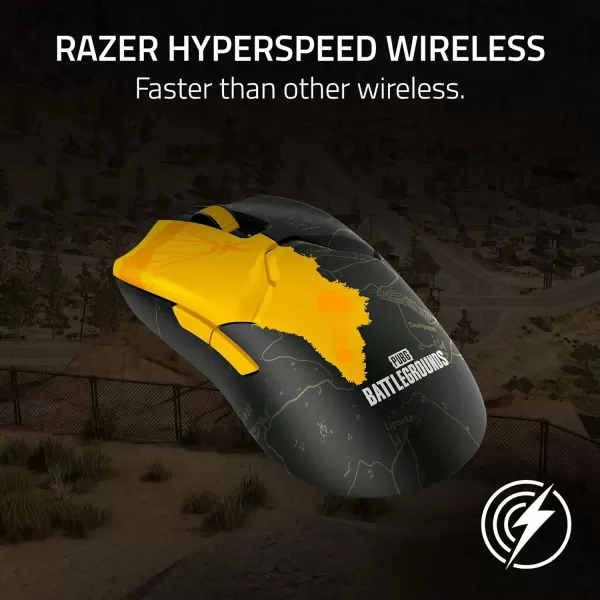 Razer Viper V2 Pro HyperSpeed Wireless Gaming Mouse 58g Ultra Lightweight  Optical Switches Gen330K DPI Optical Sensor wOnMouse Controls  90 Hour Battery  USB Type C Cable Included  BlackPUBG Edition