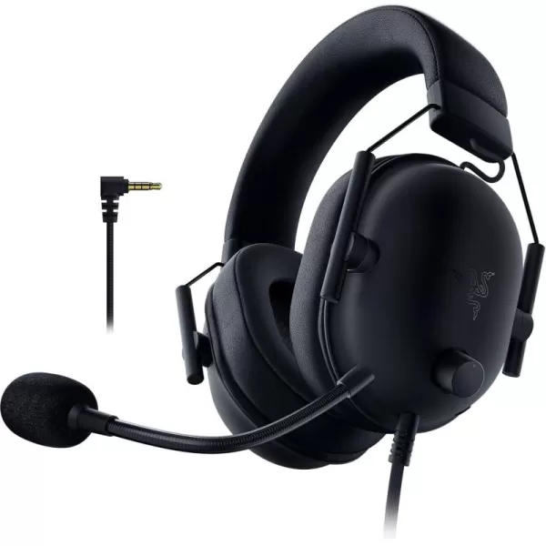 Razer BlackShark V2 X Wired Gaming Headset with 71 Surround Sound 50mm Drivers Noise Cancelling MicClassic Black