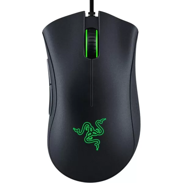 Razer DeathAdder Essential Gaming Mouse 6400 DPI Optical Sensor  5 Programmable Buttons  Mechanical Switches  Rubber Side Grips  Classic BlackClassic Black