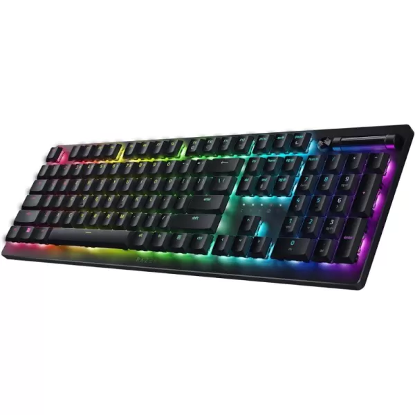 Razer DeathStalker V2 Pro Wireless Gaming Keyboard Low Profile Optical Switches Linear Red  HyperSpeed Wireless ampamp Bluetooth  Chroma RGB  Up to 200 Hr Battery  Snap TapClassic Black