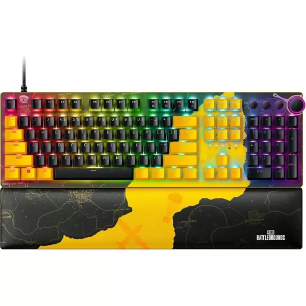 Razer Huntsman V2 TKL Tenkeyless Gaming Keyboard Fast Clicky Optical Switches wQuick Keystrokes ampamp 8000Hz Polling Rate  Detachable TypeC Cable  Doubleshot PBT Keycaps  Ergonomic Wrist RestPUBG Edition