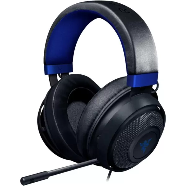 Razer Kraken Gaming Headset Lightweight Aluminum Frame  Retractable Noise Isolating Microphone  for PC PS4 PS5 Switch Xbox One Xbox Series X ampamp S Mobile  35 mm Headphone Jack  BlackBlueBlackBlue