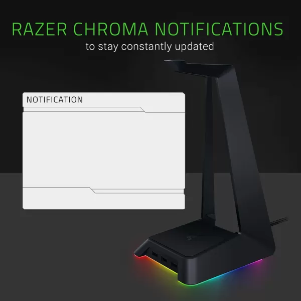Base Station V2 Chroma Headphone Headset Stand Holder Chroma RGB Lighting  Taller Stand ampamp Antislip Ledge  USB Charging Ports  AntiSlip Rubber Base  35mm Port  Builtin DAC  Quartz PinkClassic Black