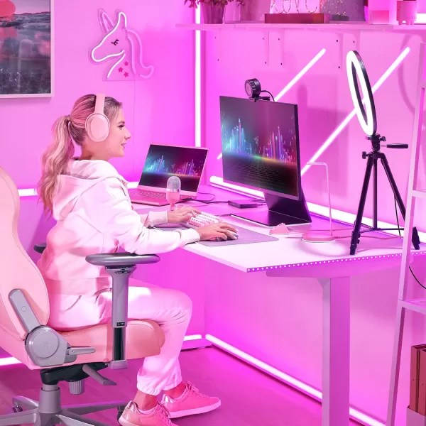 Base Station V2 Chroma Headphone Headset Stand Holder Chroma RGB Lighting  Taller Stand ampamp Antislip Ledge  USB Charging Ports  AntiSlip Rubber Base  35mm Port  Builtin DAC  Quartz PinkQuartz Pink