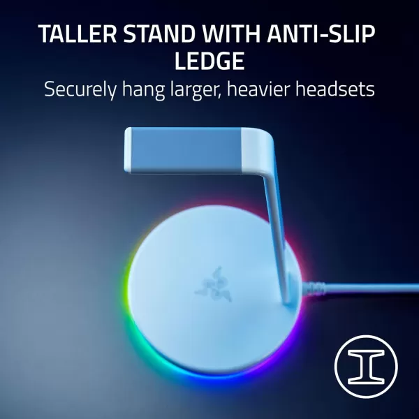 Base Station V2 Chroma Headphone Headset Stand Holder Chroma RGB Lighting  Taller Stand ampamp Antislip Ledge  USB Charging Ports  AntiSlip Rubber Base  35mm Port  Builtin DAC  Quartz PinkQuartz Pink