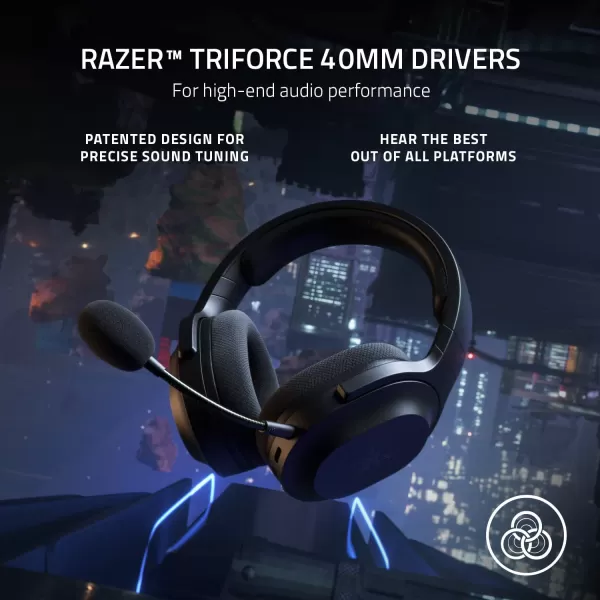 Razer Barracuda X Wireless MultiPlatform Gaming and Mobile Headset 2021 Model 250g Ergonomic Design  Detachable HyperClear Mic  20 Hr Battery  Compatible wPC PS5 Switch ampamp Android  BlackClassic Black